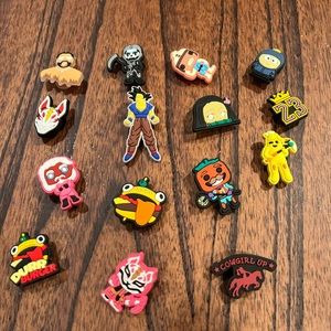 15 crocs charms, popular tv, TikTok, cartoon characters